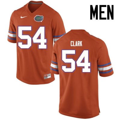 Men's Florida Gators #54 Khairi Clark NCAA Nike Orange Authentic Stitched College Football Jersey CNW6662ZT